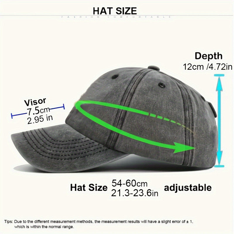 Unisex 100% Baseball Cap, Floral and Mountain View Print, Adjustable Buckle Closure, Lightweight, Breathable, Sun-protective, Ideal for Outdoor Sports and Summer Activities
