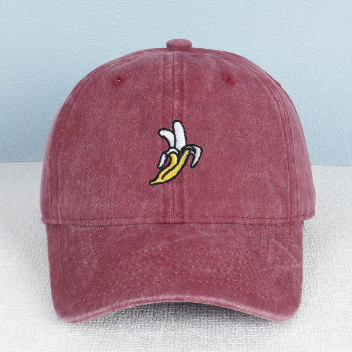 Fashion Banana Embroidery Baseball Cap Adjustable Unisex Hat Multi-color Retro Style Women's Hat