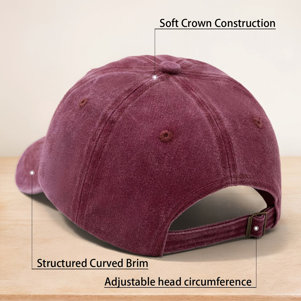 A KAZAKHSTAN Snow Mountain Sunrise Washed Baseball Cap, Adjustable Size, Casual Hat Suitable for All Seasons, Outdoor Vacation, Personalized Street Hip-Hop Cap, Soft Top, Non-Pressurizing, Curved Brim, Lightweight, Durable, Easy to Maintain, Trucker