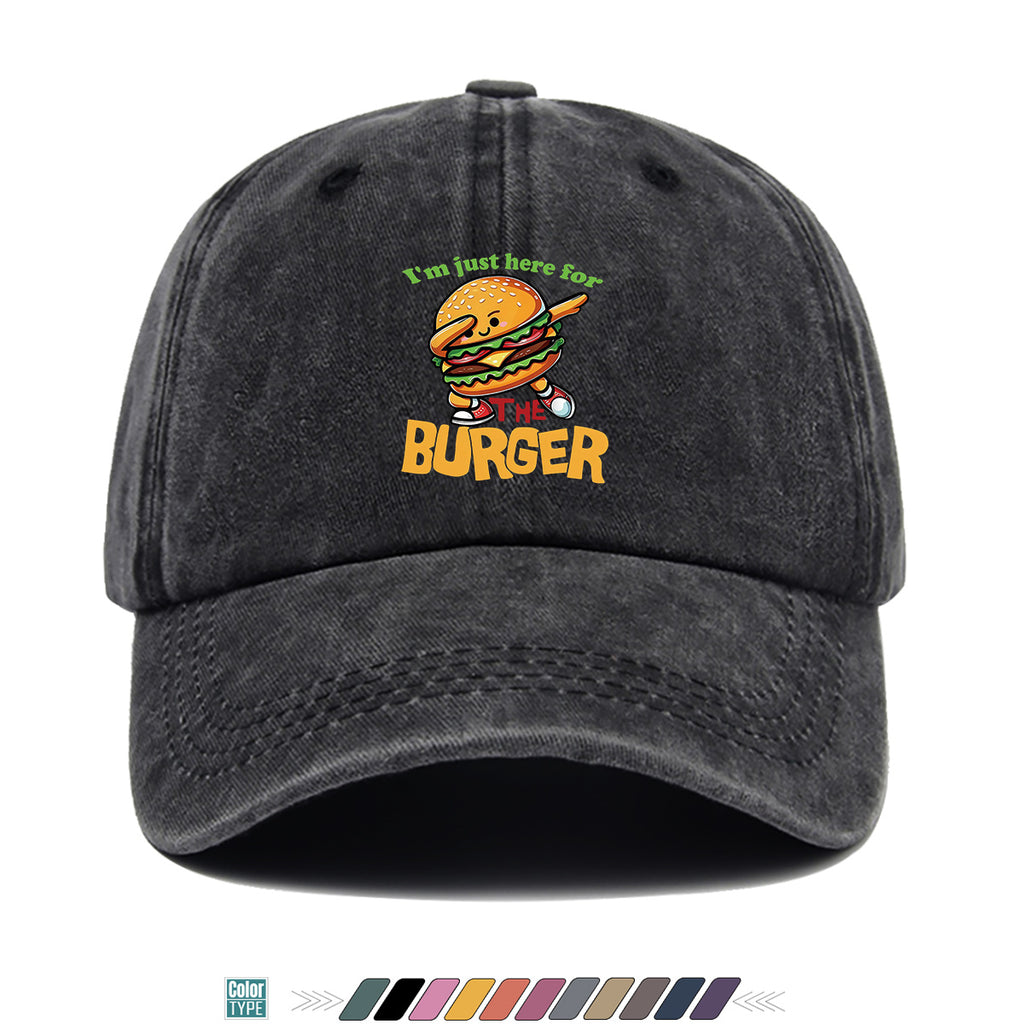 1pc 1pcs Hamburger Print Baseball Cap & Duckbill Hat Suitable for Outdoor Picnics, Travel, Parties, Daily Wear - Adjustable Unisex Breathable Sun Hat with Burger, Fun Gift for Men & Women, Creative Birthday Present for Hamburger Lovers