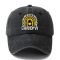Unisex Fashion Versatile Printed Leopard Rainbow Grandma Baseball Cap, Classic Retro Washed Outdoor Lightweight Curved Brim Hat, Trucker Cap, Suitable for Outdoor Vacation Travel Camping And Casual Occasions, Holiday Party Hip-Hop Hat