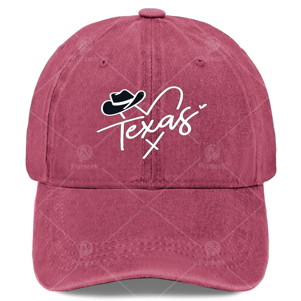 Texas Heart Hat State Pride Design Baseball Hat Unisex Fashion Washed