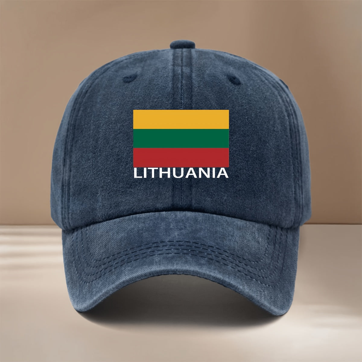 LITHUANIA Letter Flag Printed Pattern Baseball Cap Easy Comfortable Hip-Hop Hat All-Season Versatile Textured Brim Cap Lightweight Individual Duckbill Cap Unisex 6-Panel Cap Sports Event Support Matching Casual Hat Adjustable Size Style Trendy Fashi