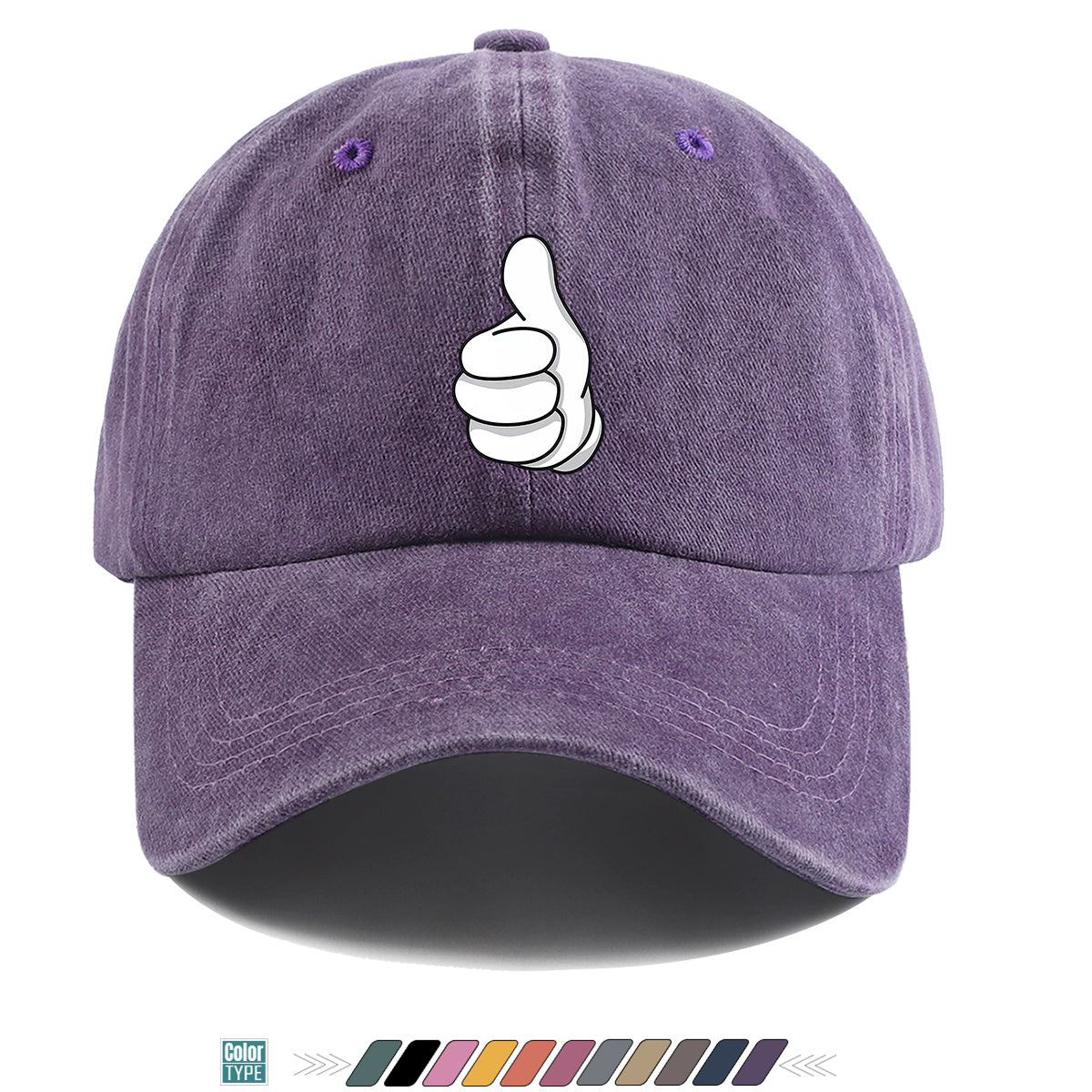 1pc Minimalist Black And White Cartoon Thumbs Up Gesture Print Baseball Cap Fashion Trend Duck Tongue Hat Unisex Adjustable Size Casual Versatile Sun Hat Street Trendy Person Must-Have Outdoor Travel Sun Hat Daily Shopping, Travel, Sports, Party