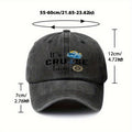 A Single Adjustable Baseball Cap Featuring a "CRUISE Time" Design, This Lightweight Printed Hat for Women And Sun Hat for Men Is a Perfect Gift for Travel, Parties, And Birthdays