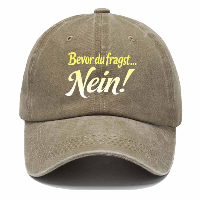 Trendy Baseball Cap Adorned with German Slogans, a Choice Full of Youthful