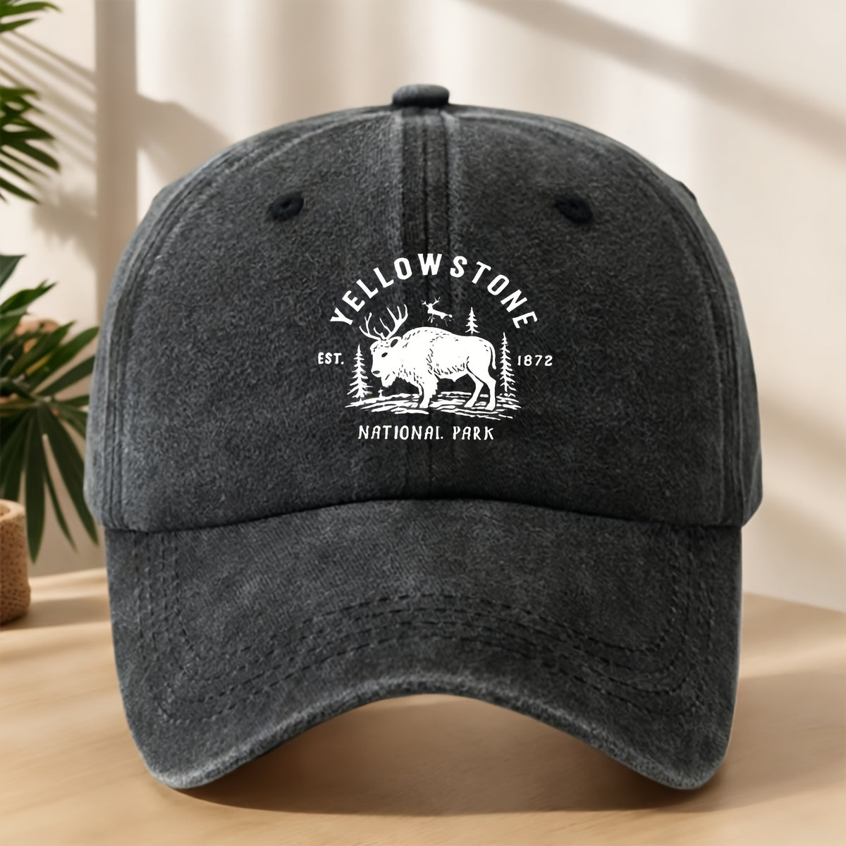 Men's Summer Casual Washed Baseball Hat, Lightweight Adjustable Outdoor Sun Hat for Everyday