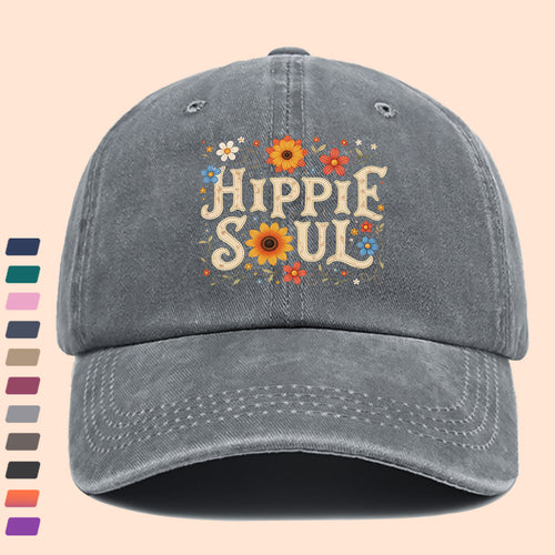 1pc 1pcs Hippie Soul Vintage Baseball Cap & Duckbill Sun Hat - Adjustable Unisex Retro Hat with Duckbill Cap, Suitable for Outdoor, Music Festivals, Travel, Daily Wear, Gift for Men & Women, Youth Street Fashion Accessory