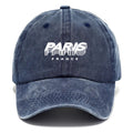 A Paris-Themed Baseball Cap - Breathable Adjustable Snapback, Curved Brim Design, Soft with Lettering, Unisex - Available in Various Colors (Brown, Navy Blue) - Casual Outdoor And Everyday Fashion Hat, Travel Accessory, Stylish Headwear