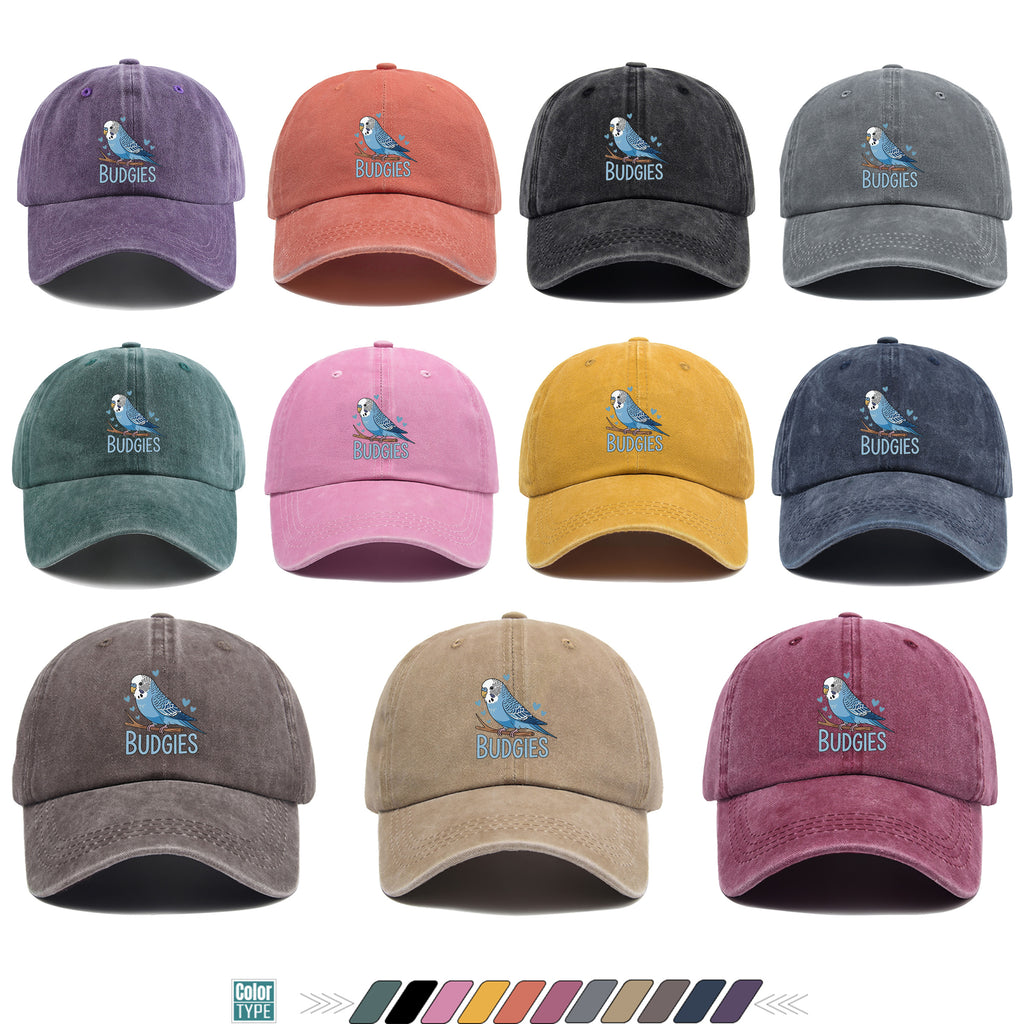 1pc Cute and Soothing Parrot Pattern Printed Baseball Cap, Black Papa Trucker Hat, Breathable and Comfortable, Solid Color Simple Vintage Soft Top Dad Hat, Adjustable Size, Unisex, All-Season Sun Hat, Multiple Colors Available, Youth Couples