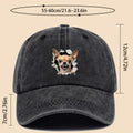 1pc Chihuahua Dog Print Trucker Hat - Adjustable Unisex Baseball Cap with Chihuahua Pattern, Soft-Top Curved Brim & Machine Washable Polyester Cap Suitable for Outdoor, Gifts for,, for Men and Women, for - Wear