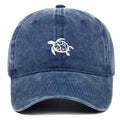 Turtle Pattern Baseball Cap Washed Baseball Cap Outdoor Casual Sun Hat Cute Travel Versatile Style