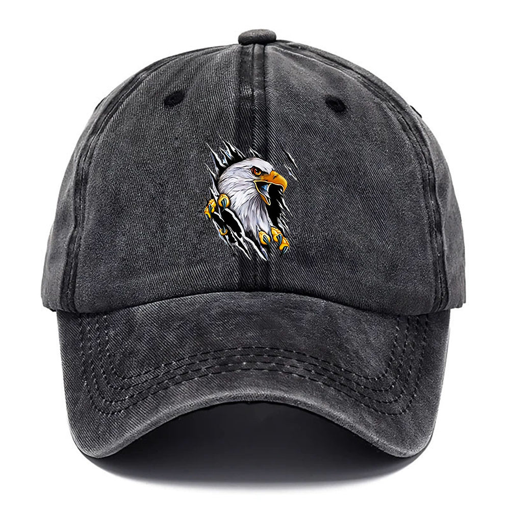 1pc Eagle Print Baseball Cap | Breathable Curved Brim, Adjustable Size, Lightweight And Durable, Unisex, Ideal For Outdoor Activities, Beach And Casual Wear, Available In Multiple Colors