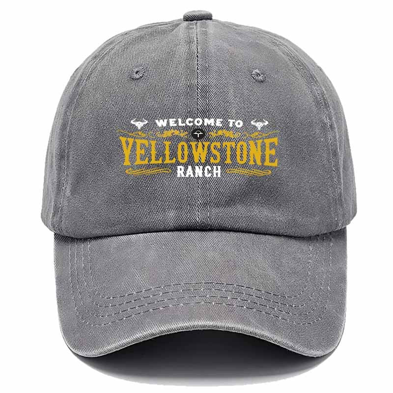 Western Baseball Cap with Yellowstone Ranch Bull Head Pattern, Western-Style Outfit for Outdoor Travel