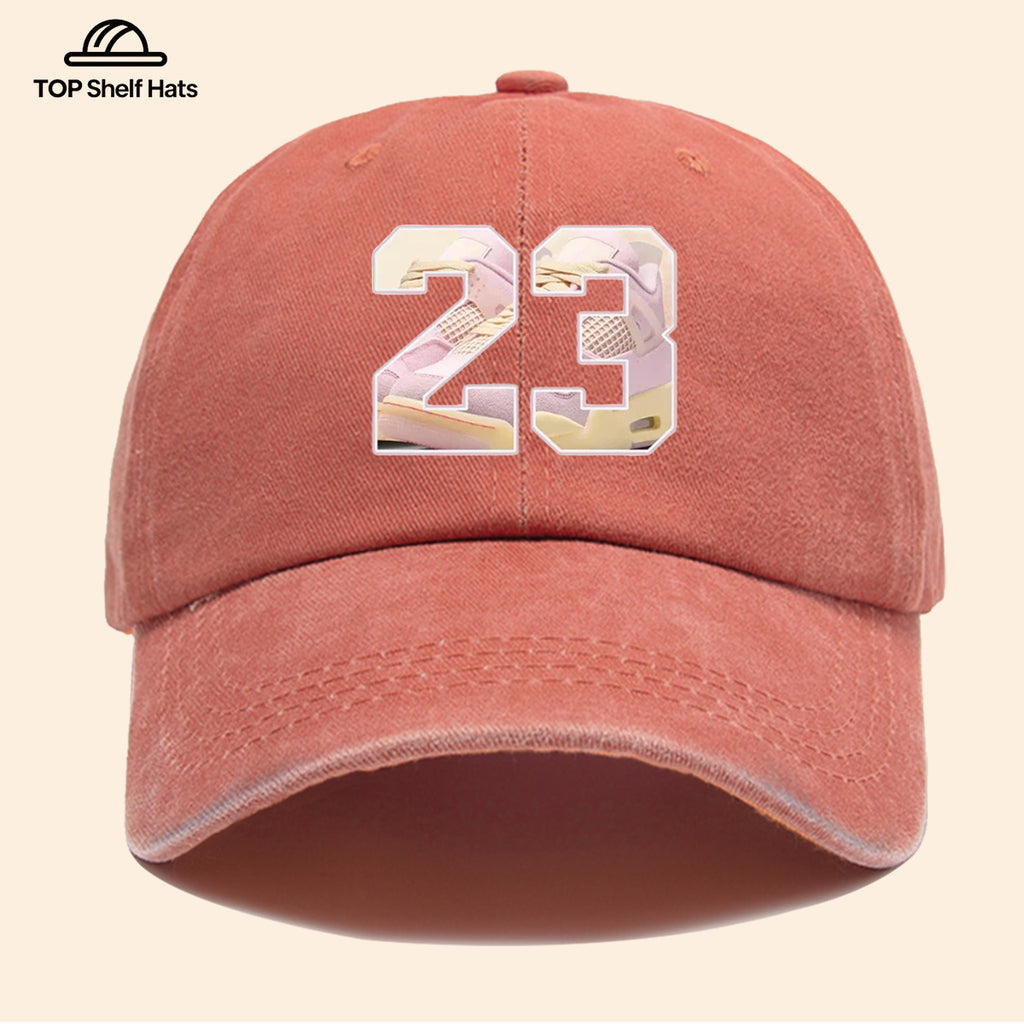 1pc Sports Element Digital "23" Design Printed Baseball Cap, Trendy Street Style Dad Hat, Fashionable Individual All-Match Baseball Cap, Adjustable Size, Hipster Trendy Hat, Street Skate Cap, Suitable for Daily Outings, Trendy Gatherings