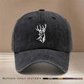 Baseball Cap with Deer Head Line Illustration Pattern, Comfortable And Lightweight, Curved Brim Makes Face Look Smaller, Hip-Hop Hat for Men And Women, Duck Tongue Hat, Suitable for Vacation Travel, Dinner Parties, Camping