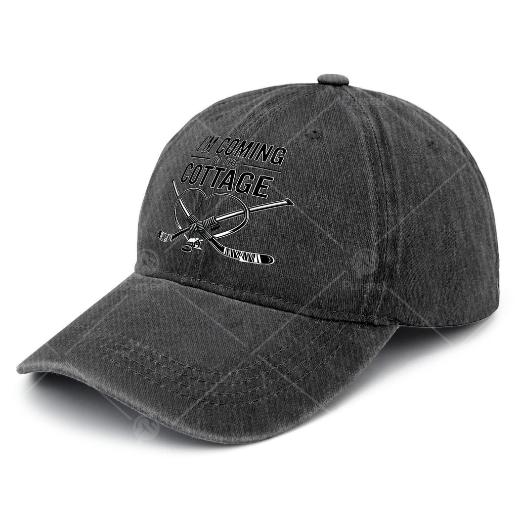 Im Coming to The Cottage Romance Hockey Shirt Couples Baseball Hat Unisex