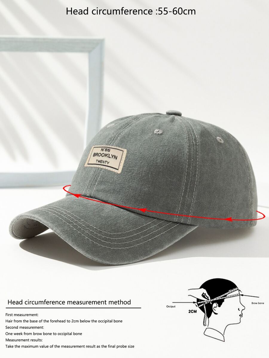 Männer Baseball Cap Mit Buchstaben Patch Dekor