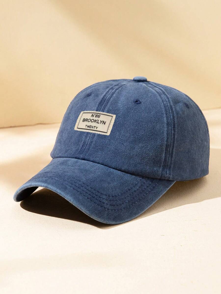 Männer Baseball Cap Mit Buchstaben Patch Dekor