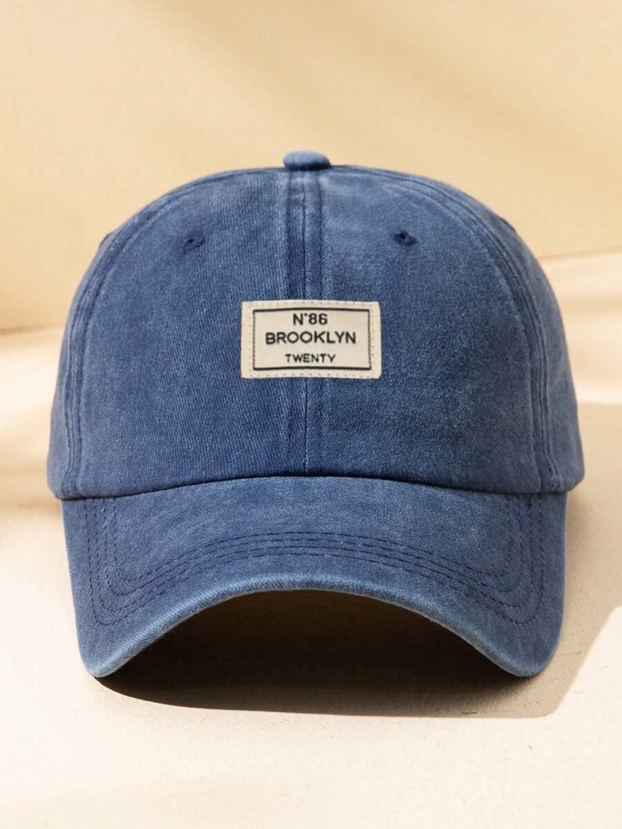 Männer Baseball Cap Mit Buchstaben Patch Dekor