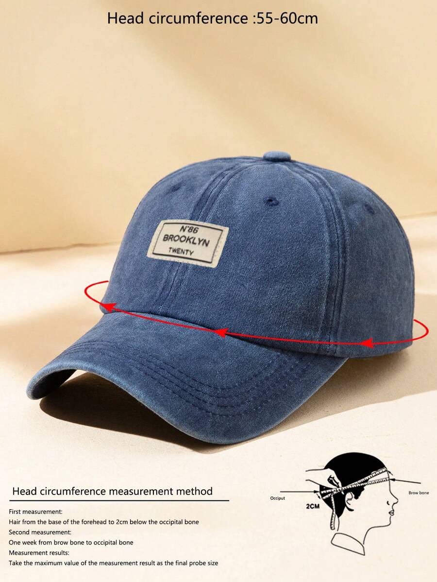 Männer Baseball Cap Mit Buchstaben Patch Dekor