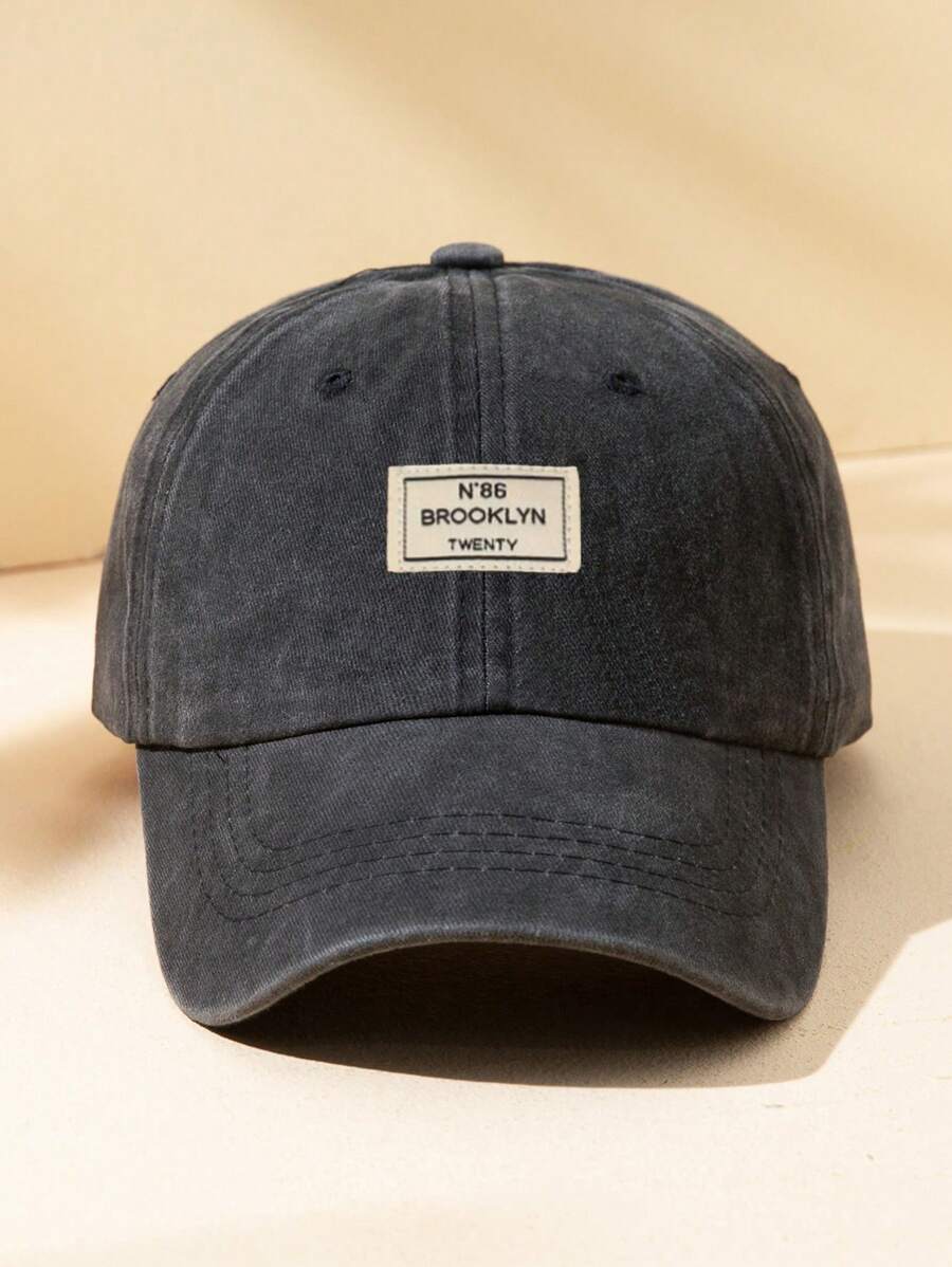 Männer Baseball Cap Mit Buchstaben Patch Dekor