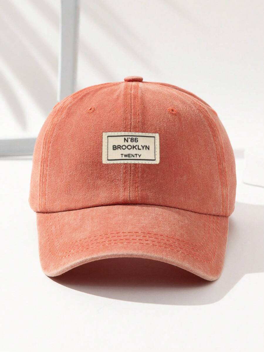 Männer Baseball Cap Mit Buchstaben Patch Dekor