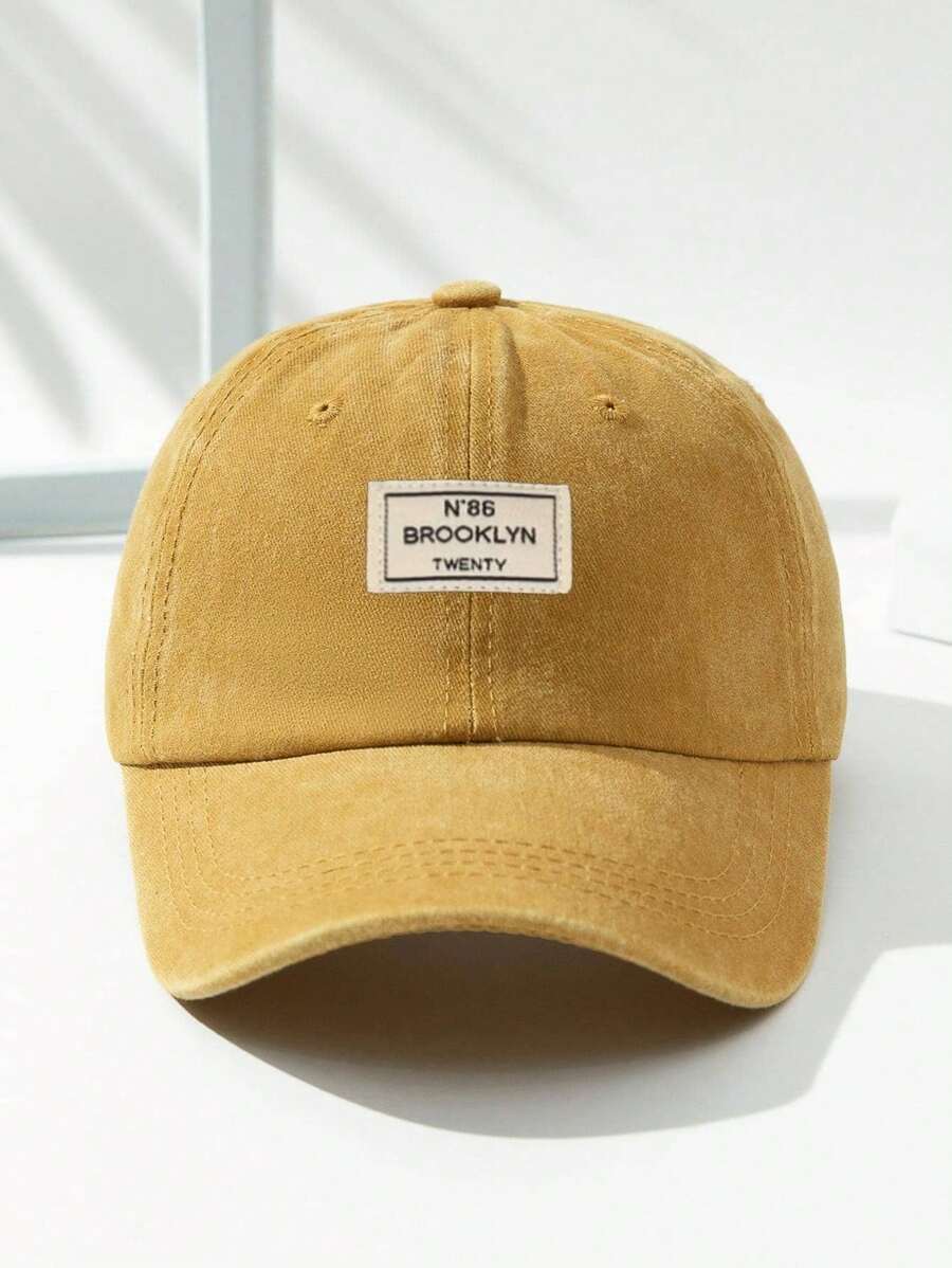 Männer Baseball Cap Mit Buchstaben Patch Dekor