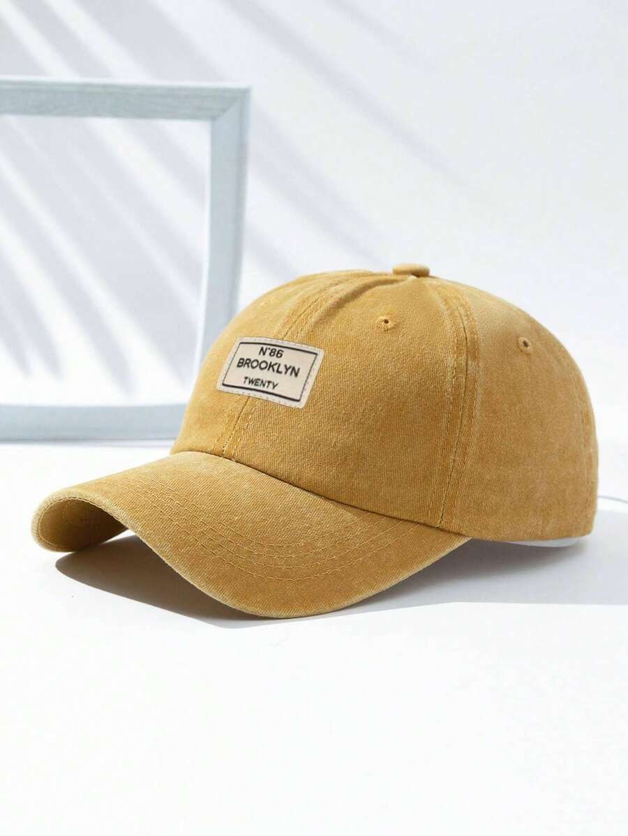 Männer Baseball Cap Mit Buchstaben Patch Dekor