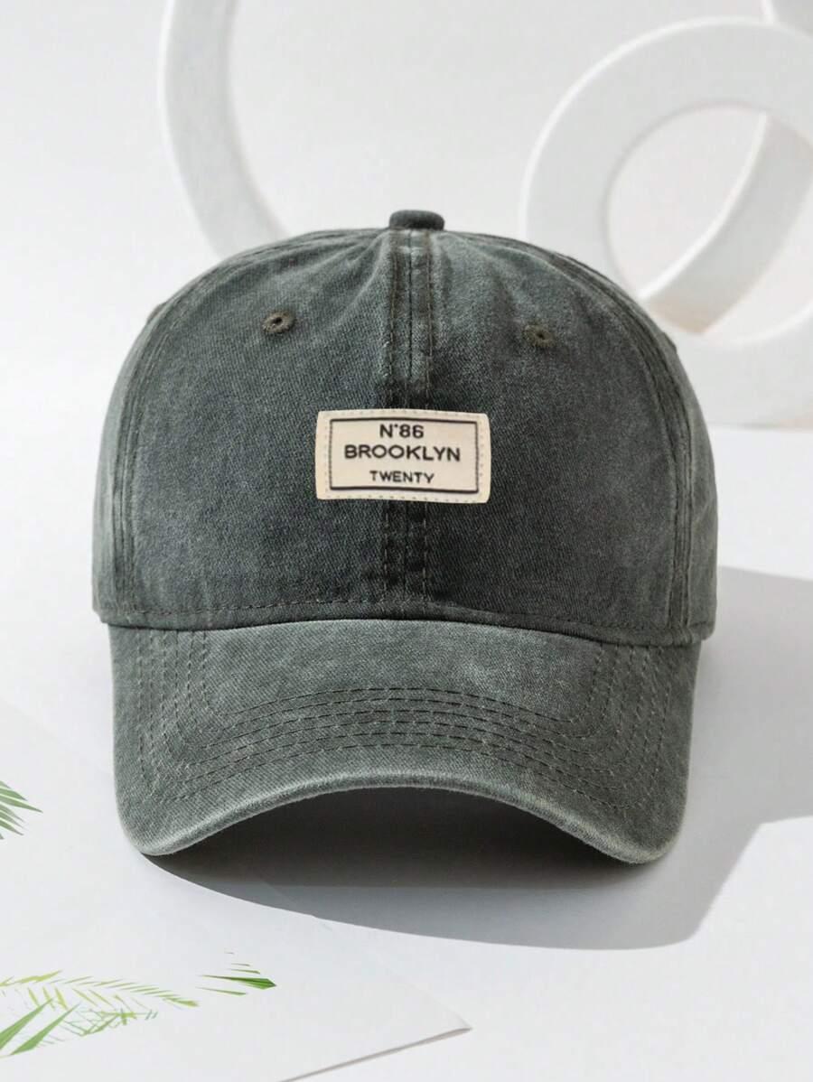 Männer Baseball Cap Mit Buchstaben Patch Dekor
