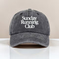 Vintage Baseball Cap, Adjustable Hat, Ideal for Outdoor Activities as Sun, Featuring a "Sunday Running Club" Letter Graphic Print, Unisex Outdoor Baseball Cap, the Best Choice for a Gift, Sun Hat for Outdoor Parties, Camping, and Travel
