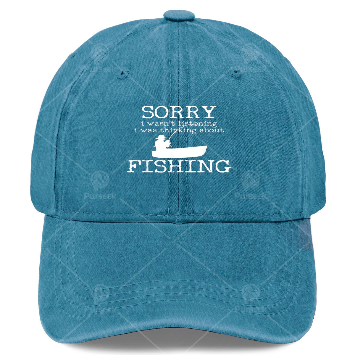 Sorry I Wasnt Listening I Was Thinking About Fishing Baseball Hat Unisex
