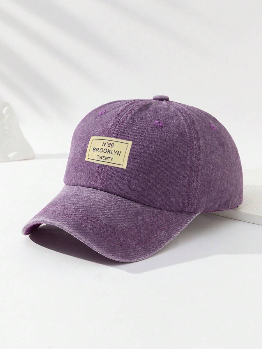 Männer Baseball Cap Mit Buchstaben Patch Dekor