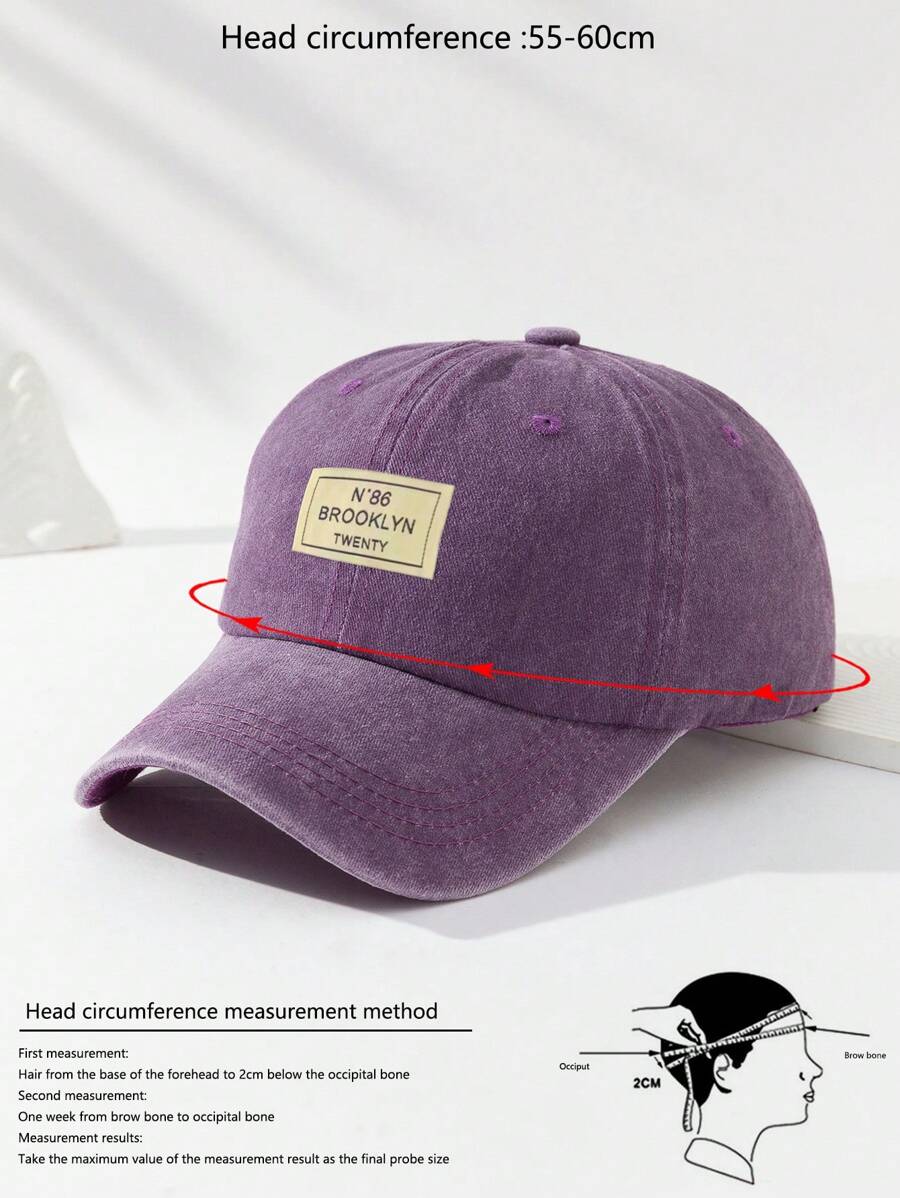 Männer Baseball Cap Mit Buchstaben Patch Dekor