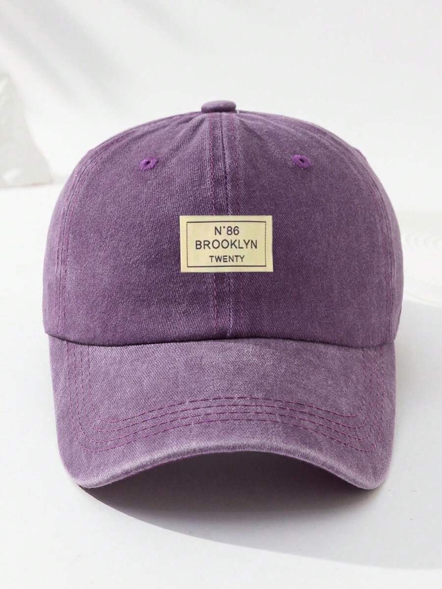 Männer Baseball Cap Mit Buchstaben Patch Dekor