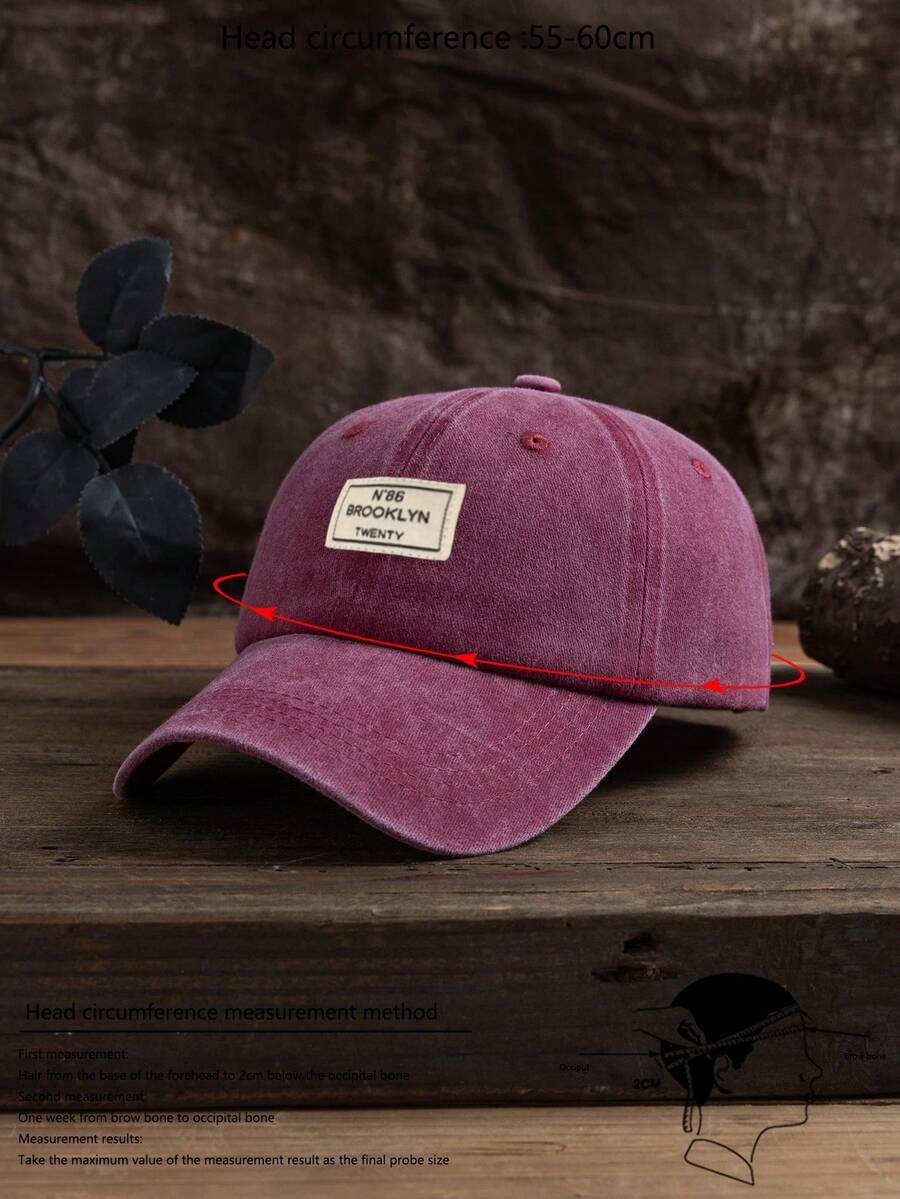 Männer Baseball Cap Mit Buchstaben Patch Dekor