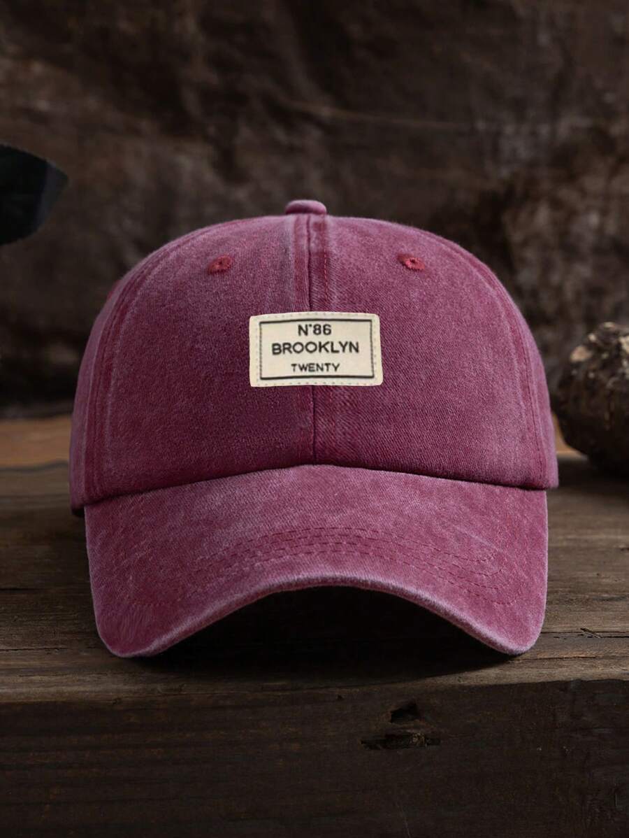 Männer Baseball Cap Mit Buchstaben Patch Dekor