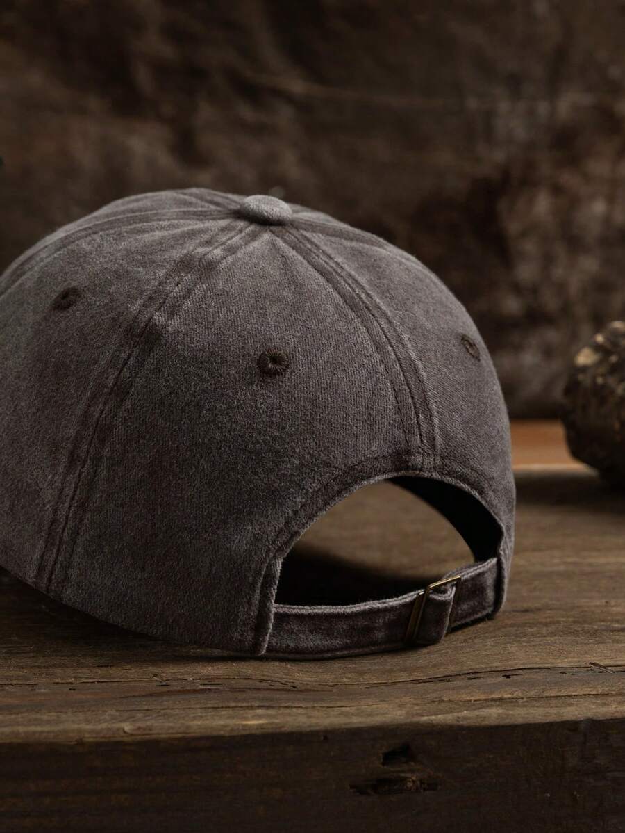 MAKEFGE 1 Stück Unisex Lässig Mode CALIFORNIA bestickte, verwaschene UV-Schutz verstellbare weiche Baseballkappe für den Outdoor-Gebrauch, passend für tägliches Outfit und Halloween