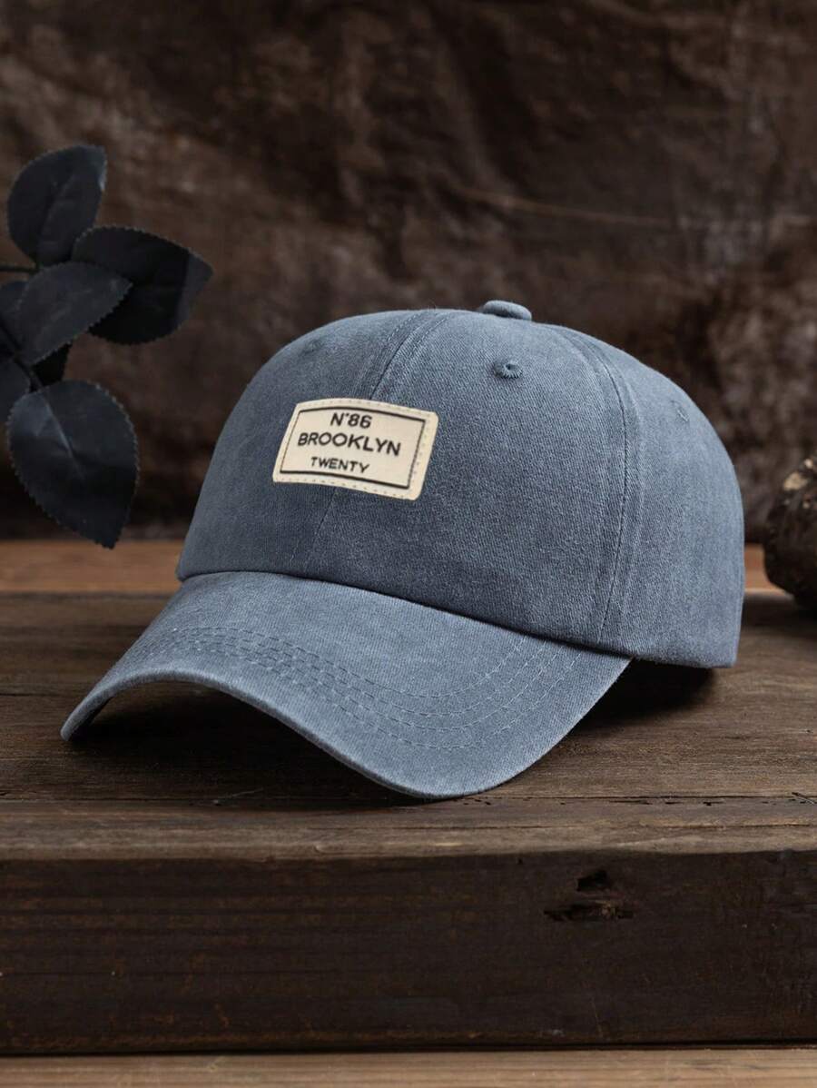 Männer Baseball Cap Mit Buchstaben Patch Dekor