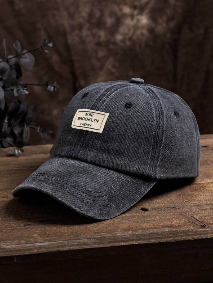 Männer Baseball Cap Mit Buchstaben Patch Dekor