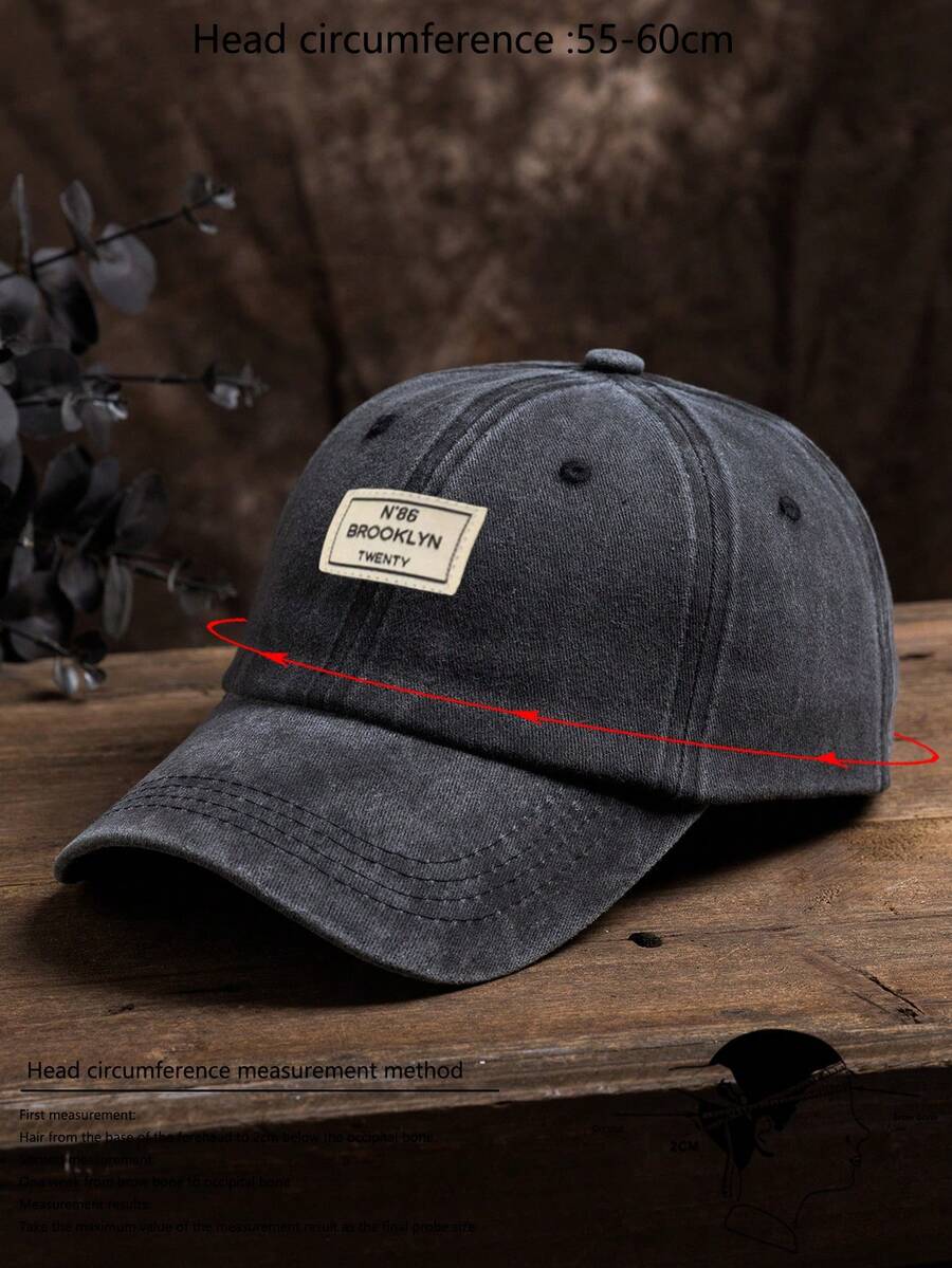 Männer Baseball Cap Mit Buchstaben Patch Dekor