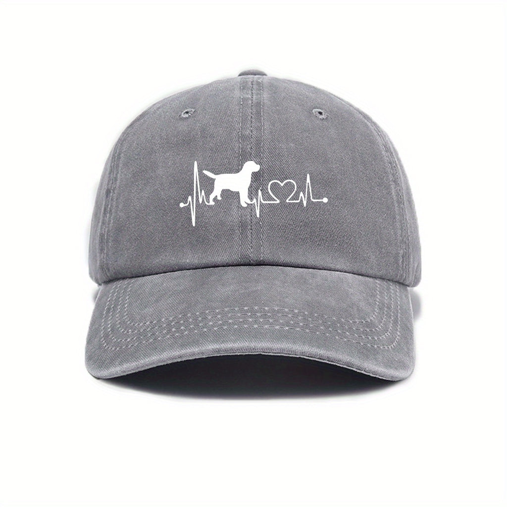 New Summer Style Cute Dog Print Baseball Cap, Sun-Protective and Breathable, Casual and Versatile Trendy Hat for Men and Women, Couple's Style with Adjustable Brim, Street Style Fashion Hat, Available in Multiple Colors