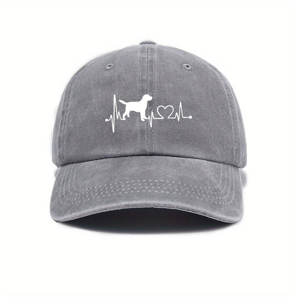 New Summer Style Cute Dog Print Baseball Cap, Sun-Protective and Breathable, Casual and Versatile Trendy Hat for Men and Women, Couple's Style with Adjustable Brim, Street Style Fashion Hat, Available in Multiple Colors