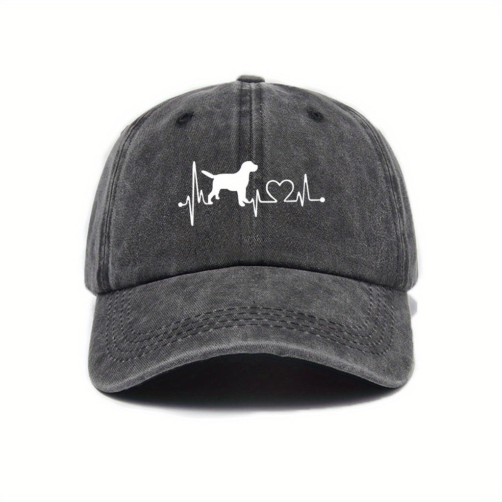 New Summer Style Cute Dog Print Baseball Cap, Sun-Protective and Breathable, Casual and Versatile Trendy Hat for Men and Women, Couple's Style with Adjustable Brim, Street Style Fashion Hat, Available in Multiple Colors