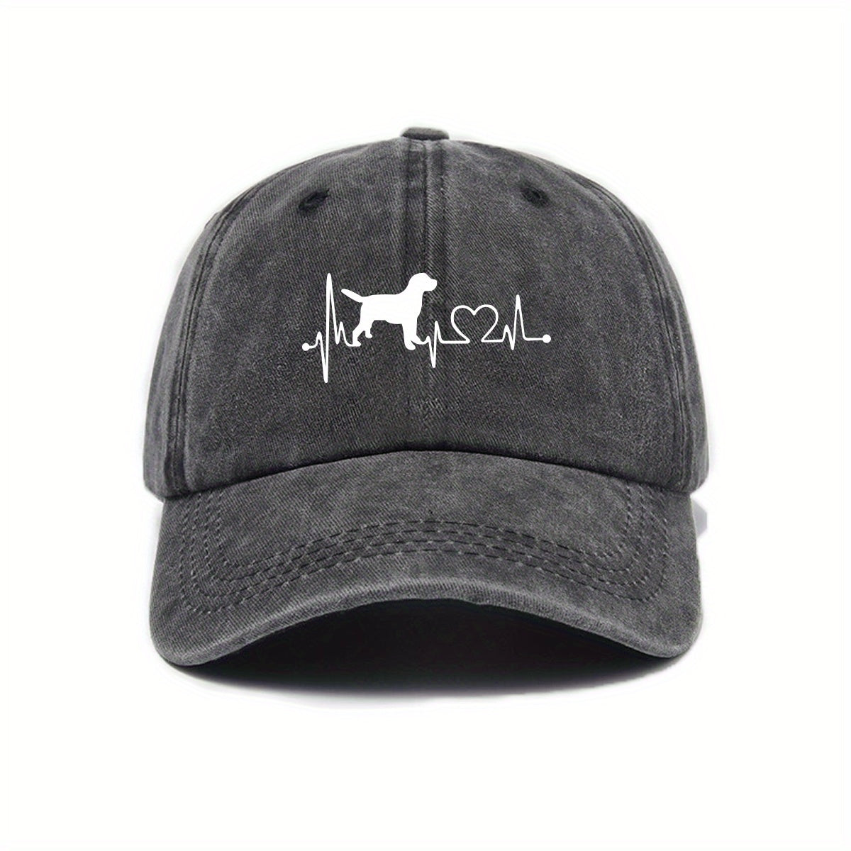 New Summer Style Cute Dog Print Baseball Cap, Sun-Protective and Breathable, Casual and Versatile Trendy Hat for Men and Women, Couple's Style with Adjustable Brim, Street Style Fashion Hat, Available in Multiple Colors