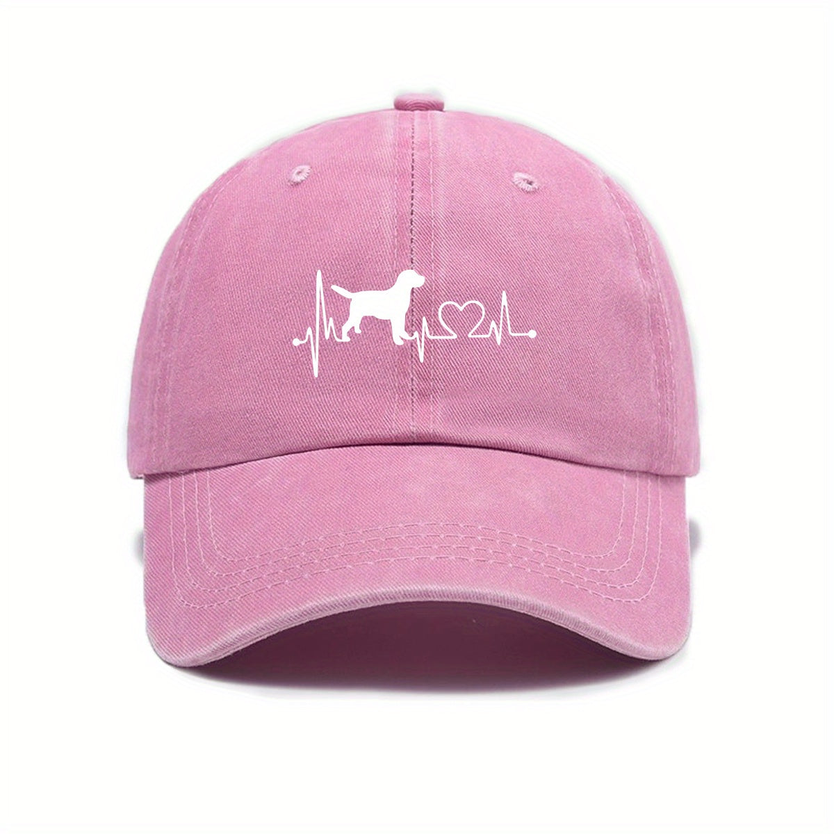 New Summer Style Cute Dog Print Baseball Cap, Sun-Protective and Breathable, Casual and Versatile Trendy Hat for Men and Women, Couple's Style with Adjustable Brim, Street Style Fashion Hat, Available in Multiple Colors