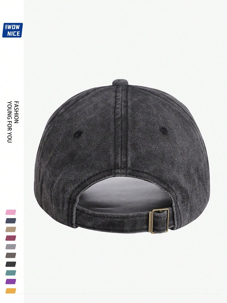 Sportkappe mit Stärke-Aufdruck, retro Unifarben, verstellbare Baseball Mütze für Damen und Herren, Sonnenschutz Kappe für Outdoor Aktivitäten wie Laufen, Fitness, Wandern, Skateboarden, Curved Brim Dad Hut, Paar Geburtstag Feiertags Geschenk