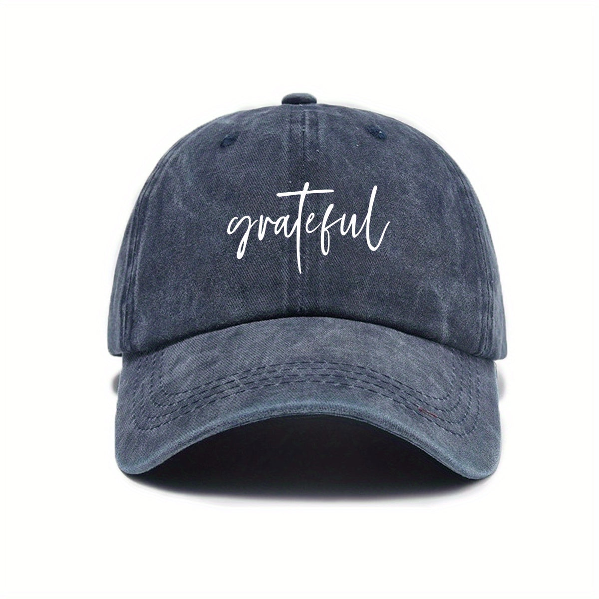 Fashionable Versatile Women'S Baseball Cap with Thanksgiving Cursive Print Design, Sunshade, Breathable, Comfortable, Casual Outdoor Hat, Adjustable Size, Easy to Match Various Styles, Trendy Essential Item