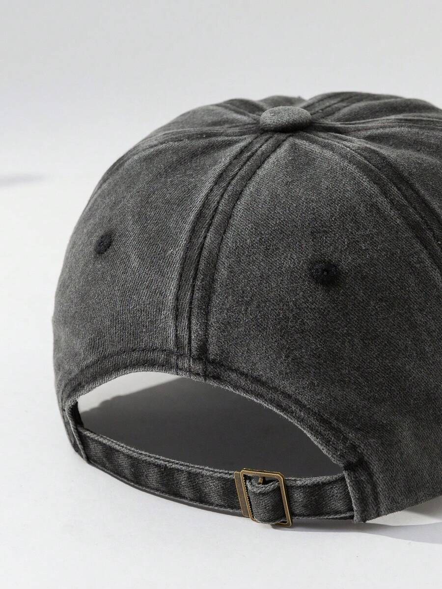 MAKEFGE 1 Stück Unisex Lässig Mode CALIFORNIA bestickte, verwaschene UV-Schutz verstellbare weiche Baseballkappe für den Outdoor-Gebrauch, passend für tägliches Outfit und Halloween