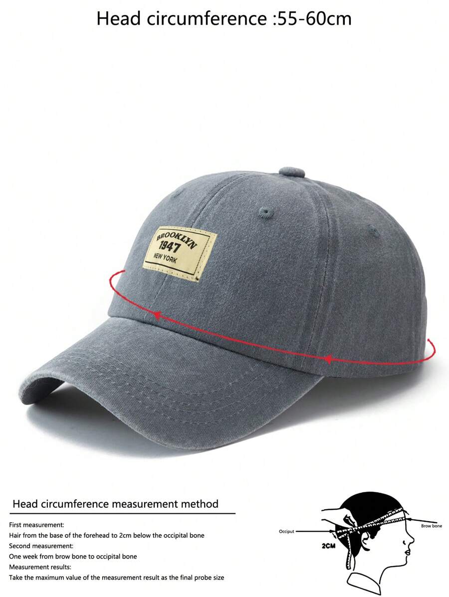 Männer Baseball Cap Mit Buchstaben Patch Dekor